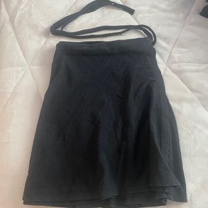 Black wrap skirt
